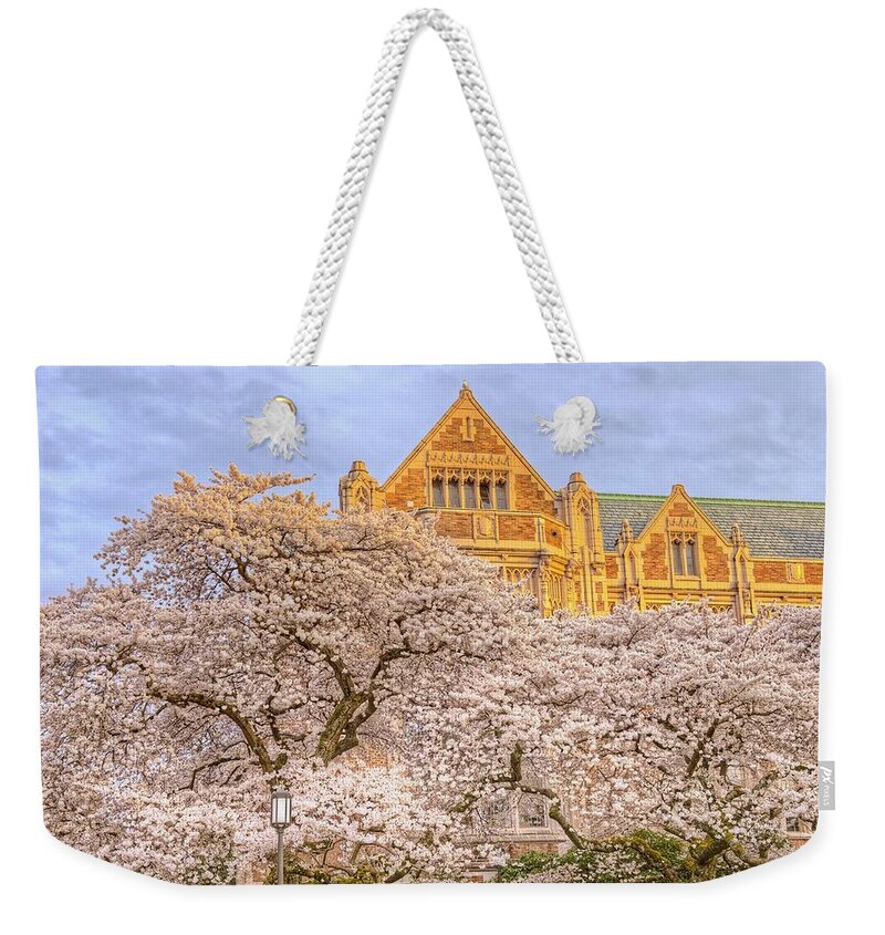 Cherry Blossoms Weekender Tote Bag featuring the photograph Cherry Blossoms by Jeff Cook