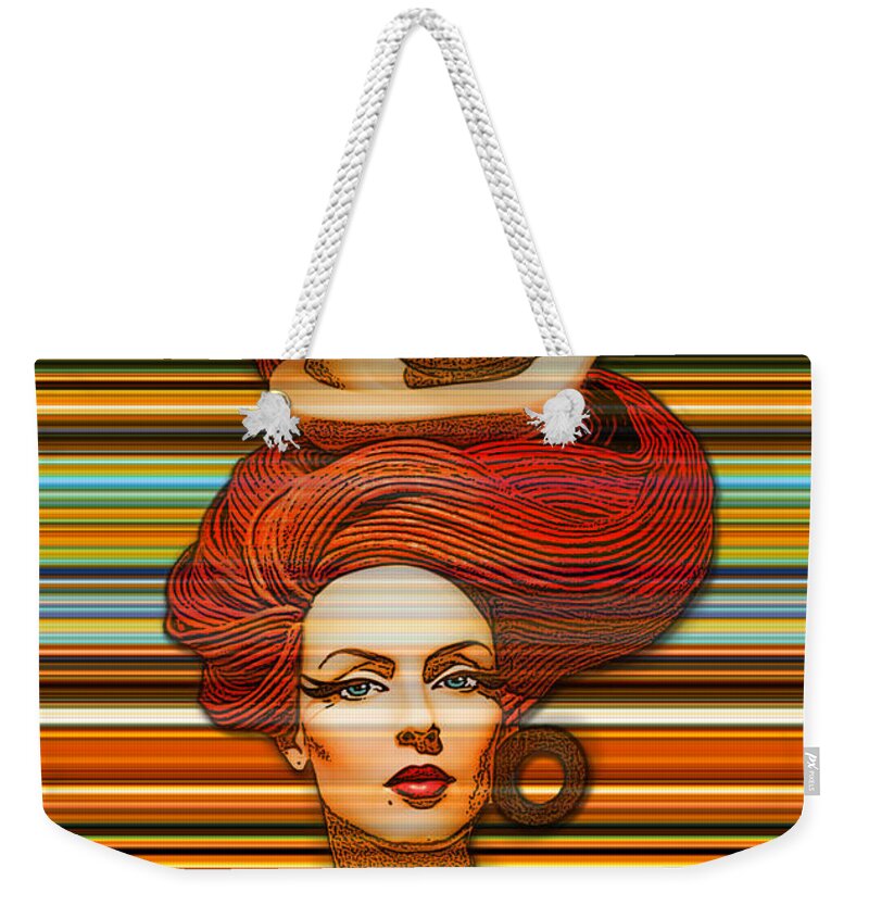 Redhead Weekender Tote Bag featuring the photograph Cheveux Rouges Extract by Chuck Staley