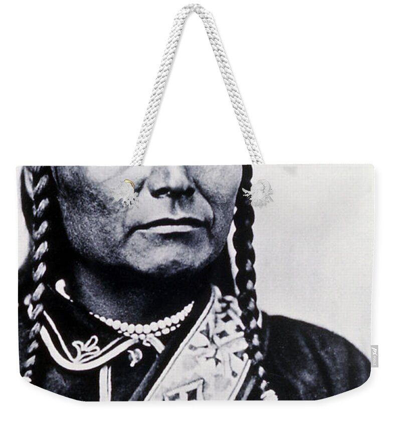 History Weekender Tote Bag featuring the photograph Chief Joseph Nez Perce Leader by NPS Photo