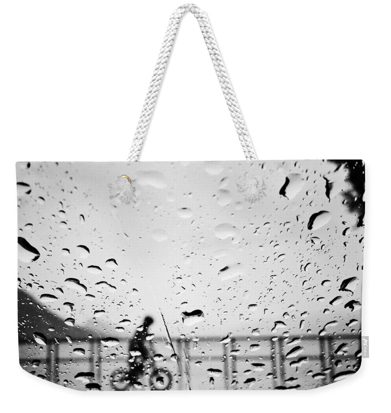 Rain Weekender Tote Bag featuring the photograph Children in Rain by J C