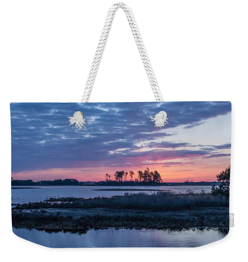 Chincoteague Weekender Tote Bag featuring the photograph Chincoteague Wildlife Refuge Dawn by Photographic Arts And Design Studio