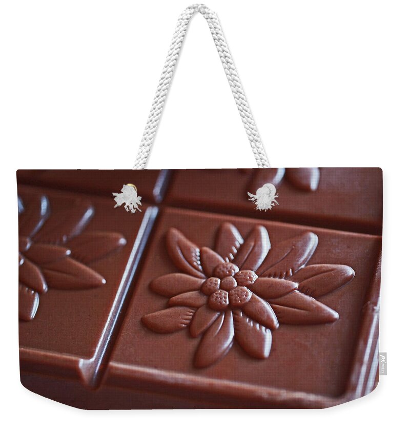Chocolate Weekender Tote Bag featuring the photograph Chocolate Flower by Rona Black