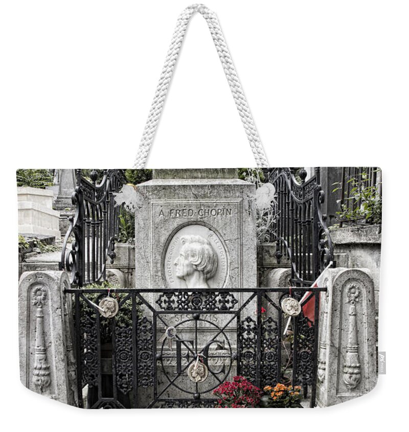 Europe Weekender Tote Bag featuring the photograph Chopin's Grave by Crystal Nederman