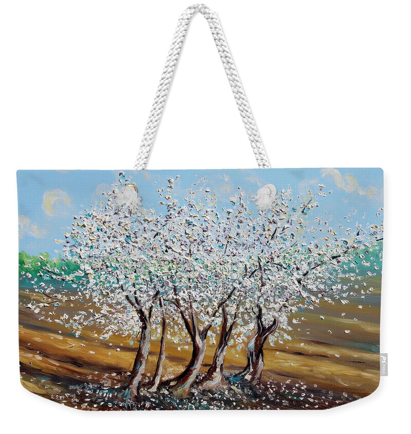 Spring Weekender Tote Bag featuring the painting Chosen by Meaghan Troup