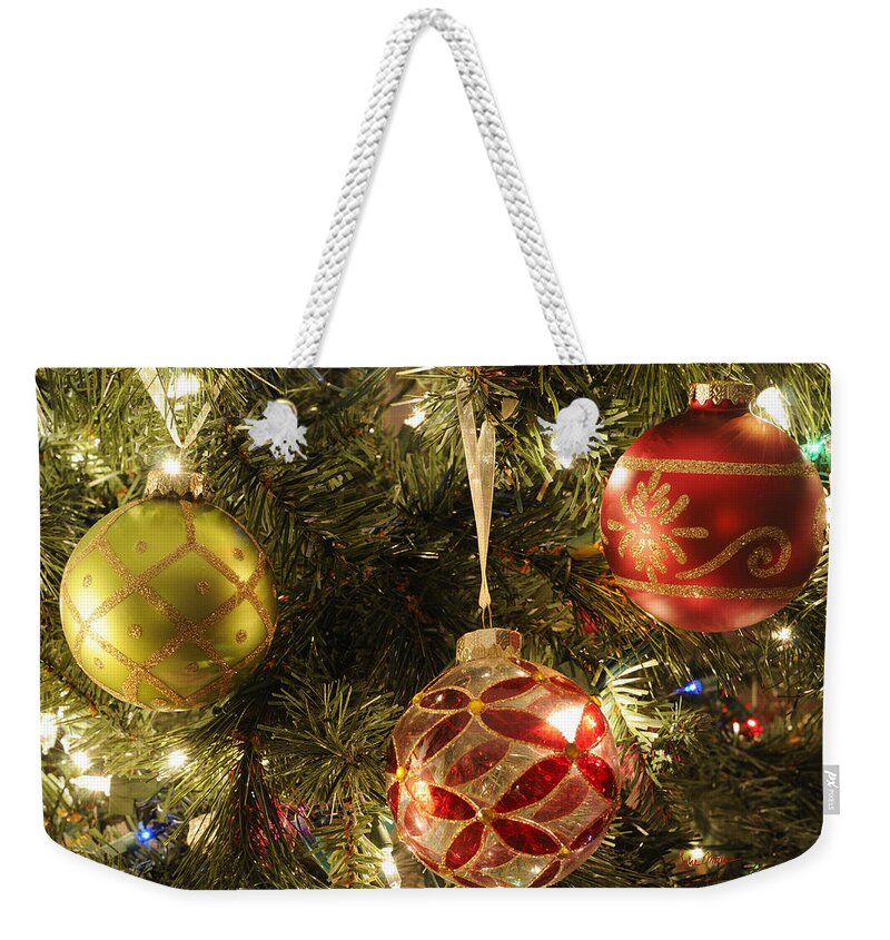 Tree Weekender Tote Bag featuring the photograph Christmas Cheer by Luke Moore