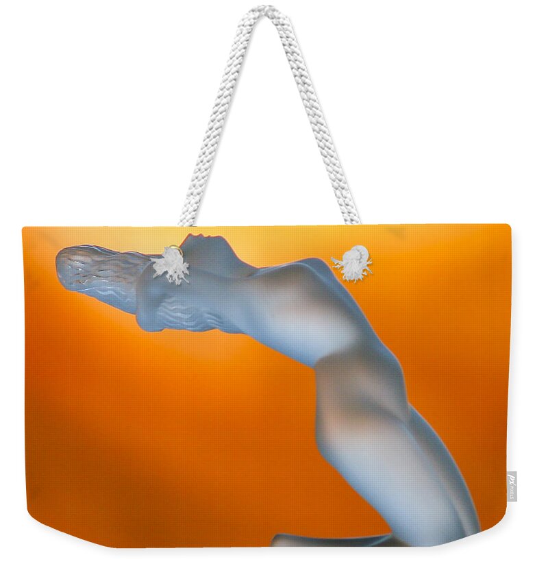 Jean Noren Weekender Tote Bag featuring the photograph Chrysis Ornament by Jean Noren
