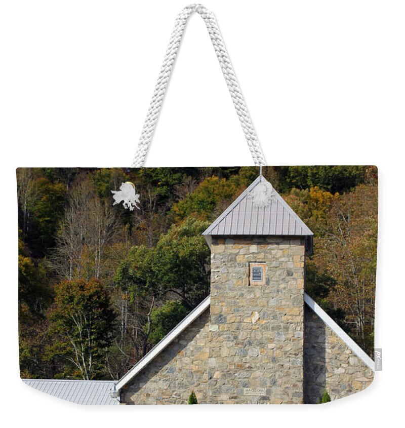 Churches Weekender Tote Bag featuring the photograph Church of Rock by Jennifer Robin