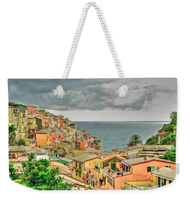 Ocean Weekender Tote Bag featuring the photograph Cinque Terre 4 by Will Wagner