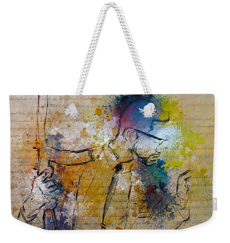 Civil Rights Weekender Tote Bag featuring the digital art Citizen X by Howard Barry