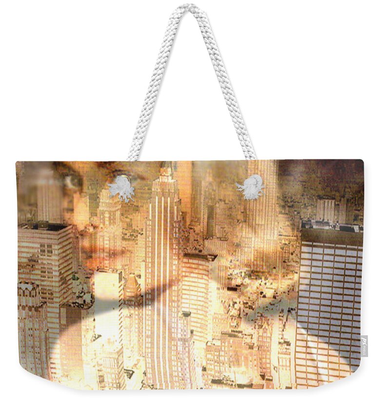 City Of Grace Weekender Tote Bag featuring the digital art City of Grace by Seth Weaver