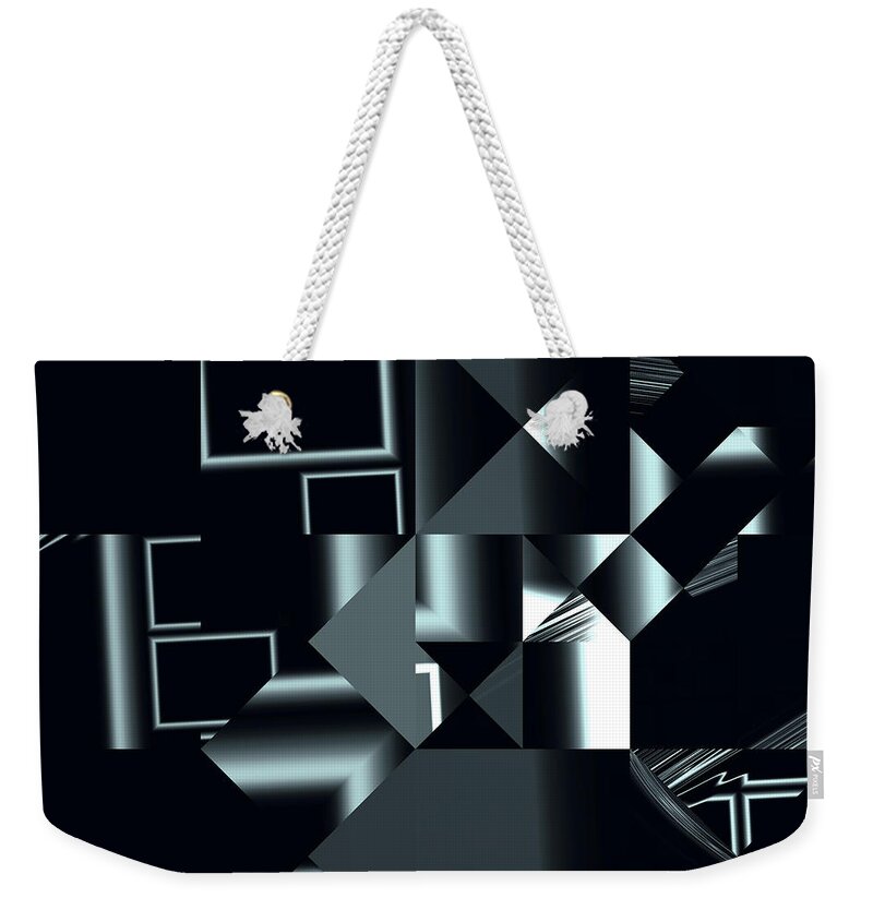 Abstract Weekender Tote Bag featuring the digital art City Smart by Judi Suni Hall