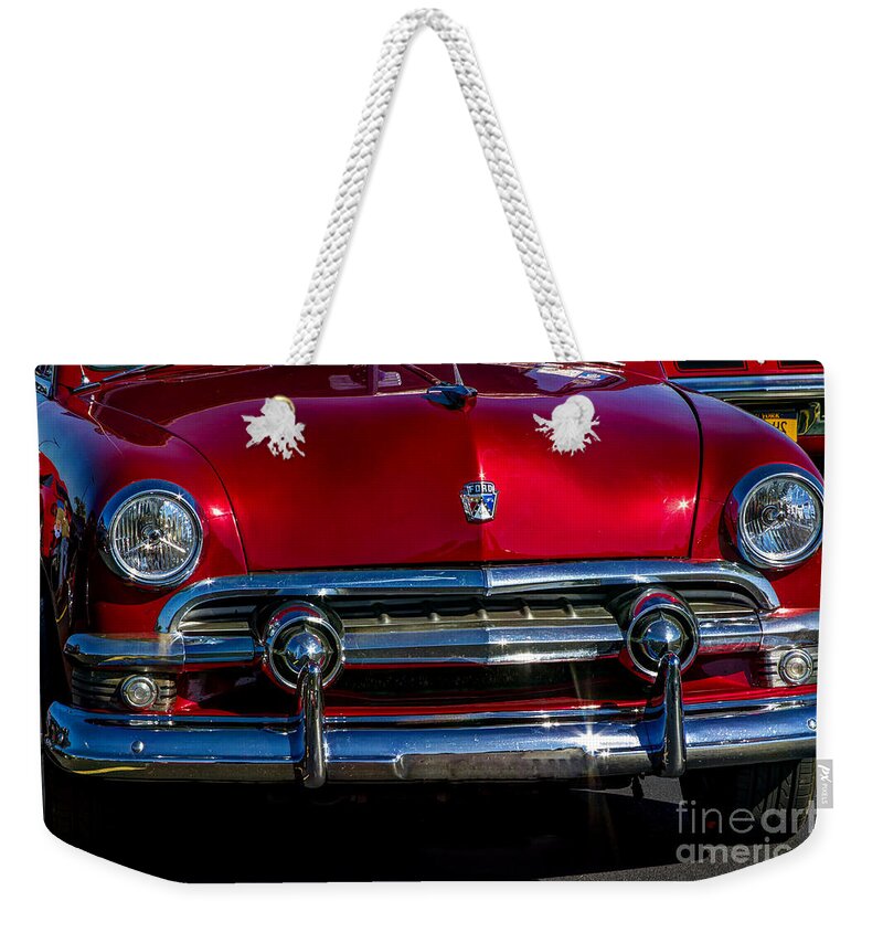 Ford Weekender Tote Bag featuring the photograph Classic Ford by Darleen Stry