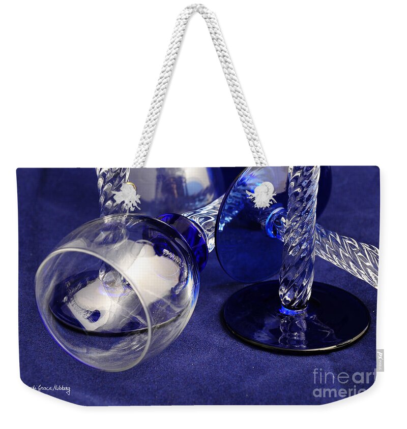 Blue Weekender Tote Bag featuring the photograph Clear and Blue by Randi Grace Nilsberg