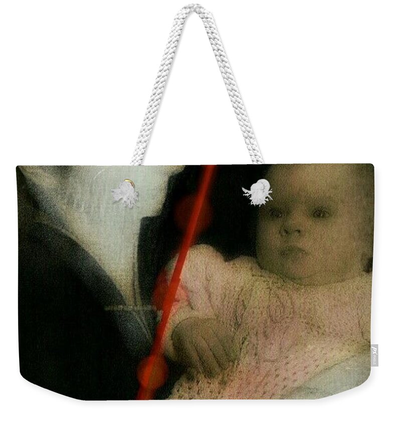 Mother And Child Weekender Tote Bag featuring the digital art Cleft by Delight Worthyn