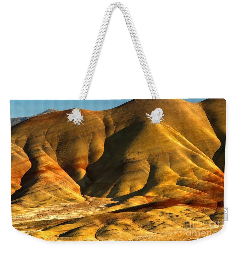 Weekender Tote Bag featuring the photograph Close Up Of The Painted Hills by Adam Jewell