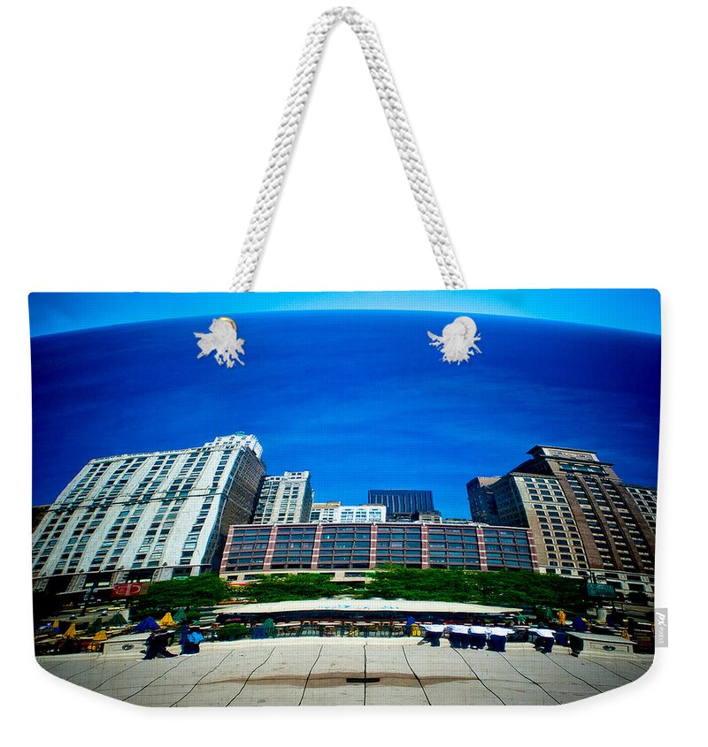 Cloud Gate Weekender Tote Bag featuring the photograph Cloud Gate I by Roger Passman
