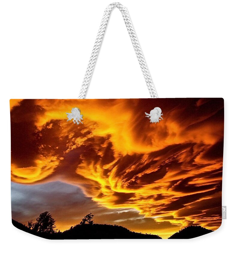 Clouds Weekender Tote Bag featuring the photograph Clouds 2 by Pamela Cooper