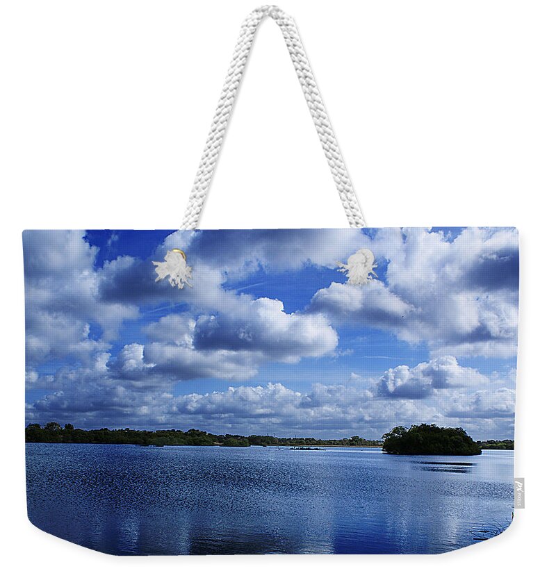 Trees Weekender Tote Bag featuring the photograph Cloudy Day by Chauncy Holmes