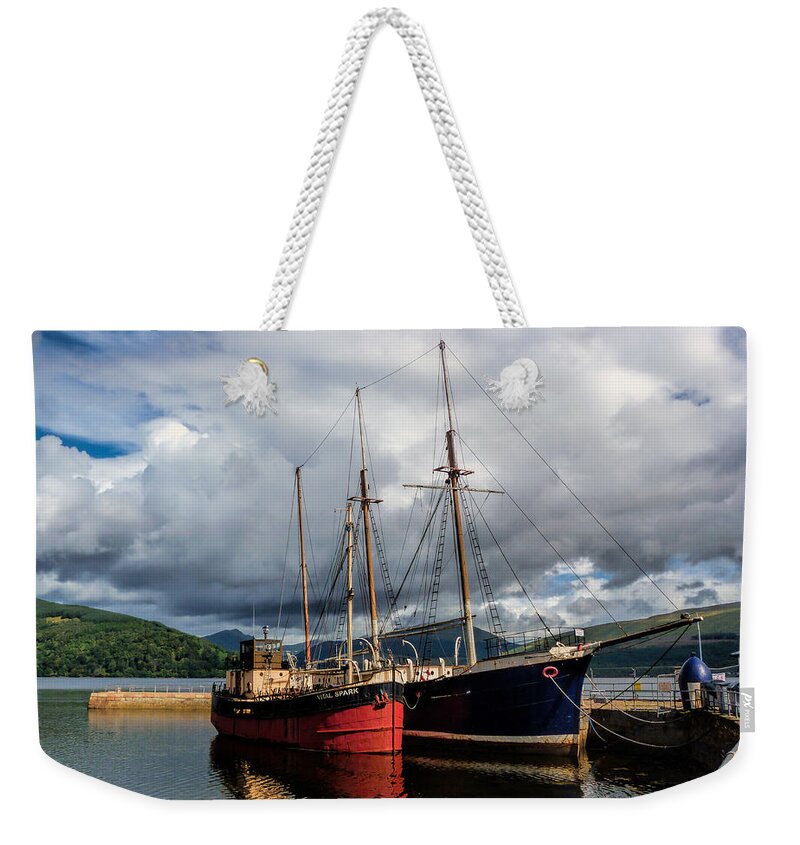Clyde Puffer Weekender Tote Bag featuring the photograph Clyde Puffer by Lynn Bolt