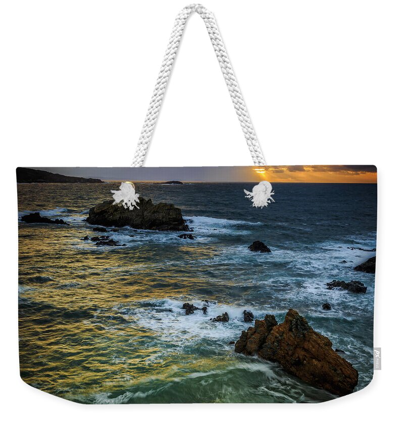 Cobas Weekender Tote Bag featuring the photograph Coast of Ferrol Cobas Galicia Spain by Pablo Avanzini