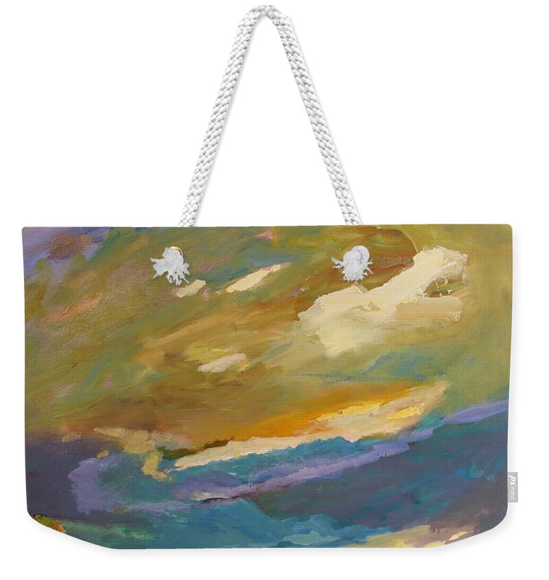Impressionism Weekender Tote Bag featuring the painting Coastline by Julianne Felton