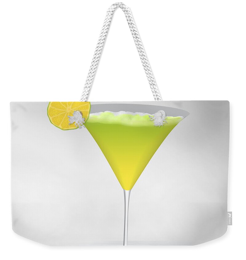 Cocktail Weekender Tote Bag featuring the photograph Cocktail Lemon by Gina Koch