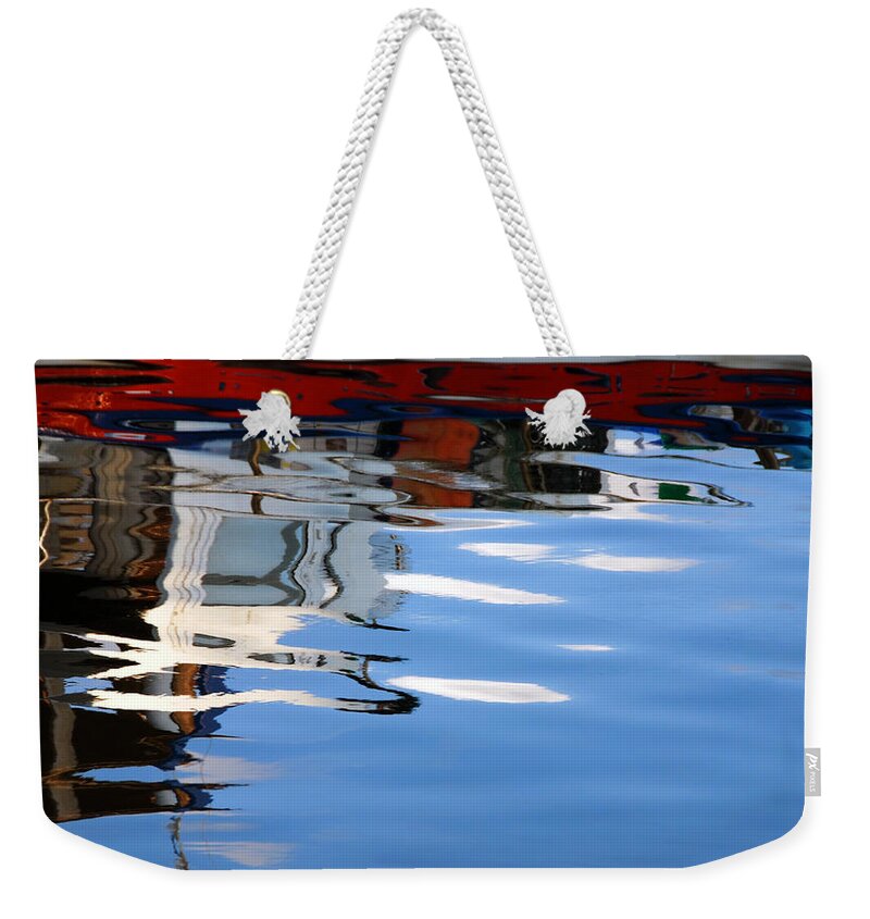 Colorful Background Weekender Tote Bag featuring the photograph Color art reflections by Michalakis Ppalis