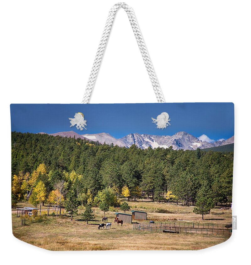 Autumn Weekender Tote Bag featuring the photograph Colorado High Country Landscape by James BO Insogna