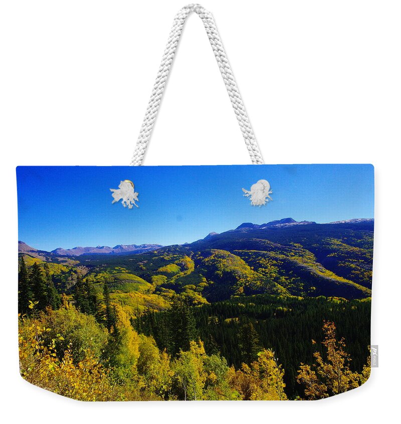 Mountains Weekender Tote Bag featuring the photograph Colorado Landscape by Jeff Swan