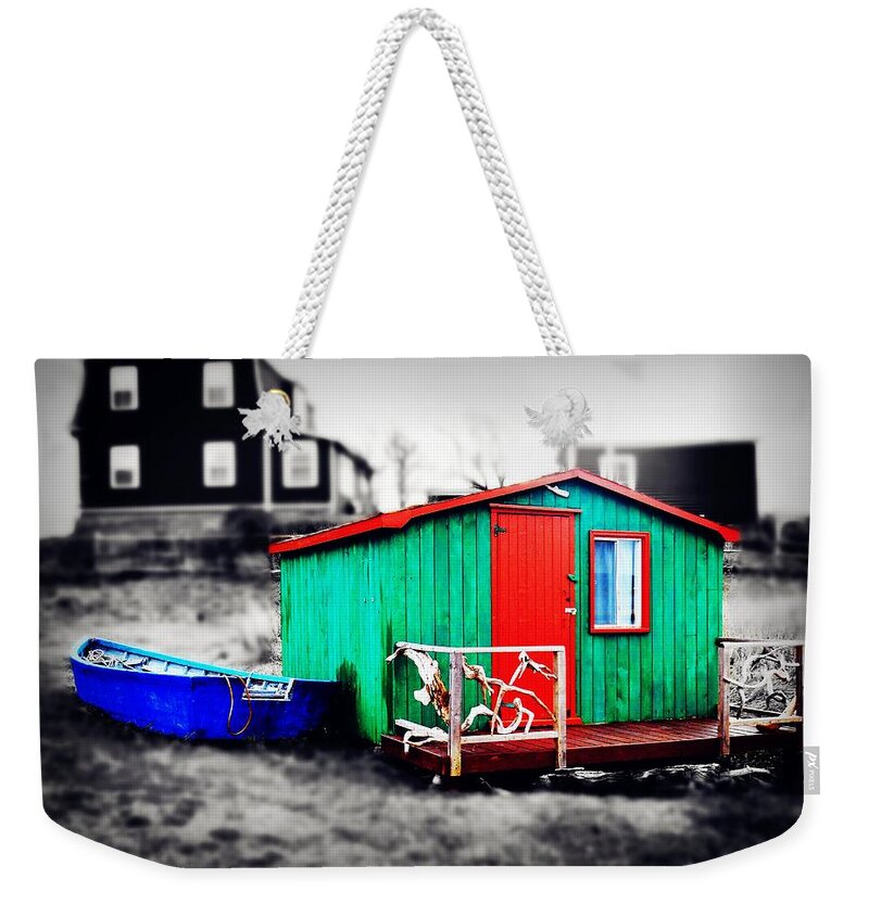 House Weekender Tote Bag featuring the photograph Colors In A Winter Day by Zinvolle Art