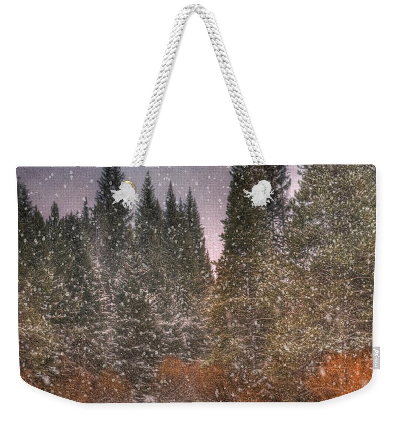 Beautiful Weekender Tote Bag featuring the photograph Colours of Winter by Juli Scalzi