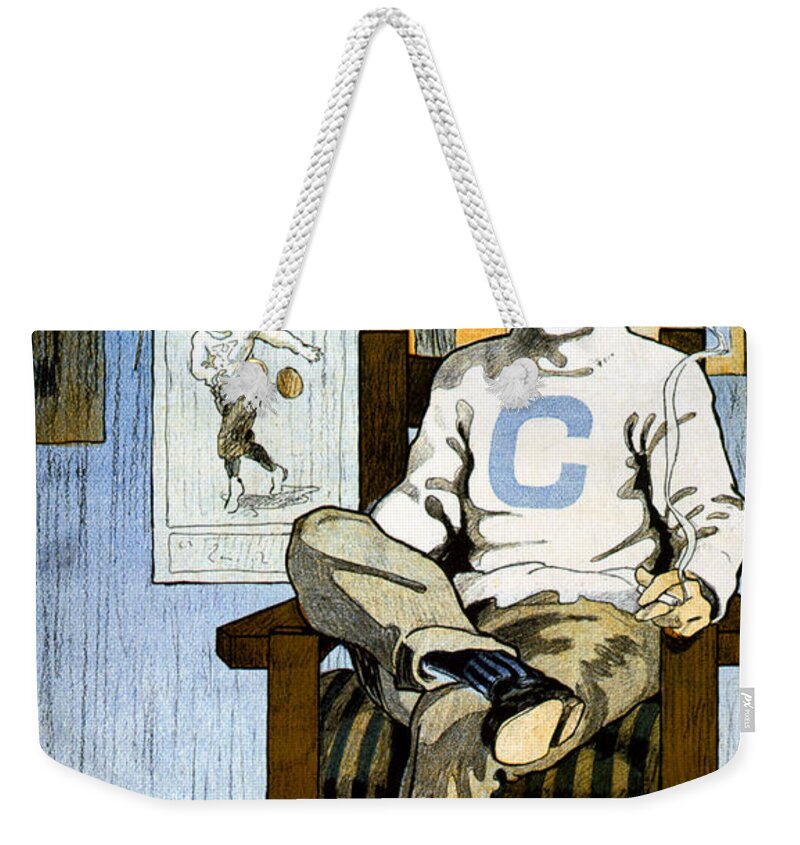 Fine Arts Weekender Tote Bag featuring the photograph Columbia University Poster, John E by Science Source