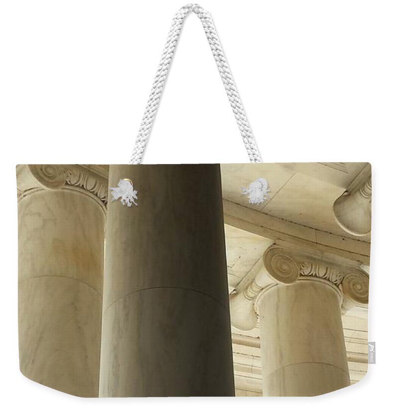 Declaration Of Independence Weekender Tote Bag featuring the photograph Columns Stand Guard by Kenny Glover