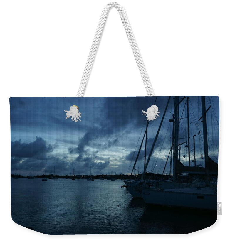 Sail Weekender Tote Bag featuring the photograph Composed Silence by Jean Macaluso