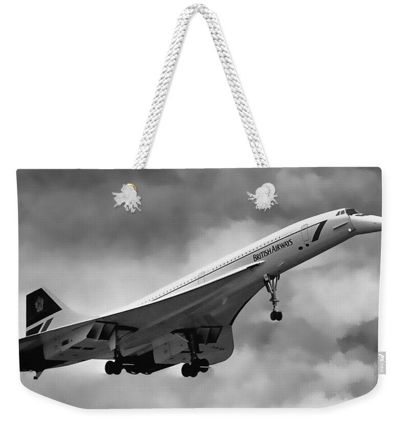 Concorde Supersonic Transport Sst Weekender Tote Bag featuring the photograph Concorde Supersonic Transport S S T by Wes and Dotty Weber