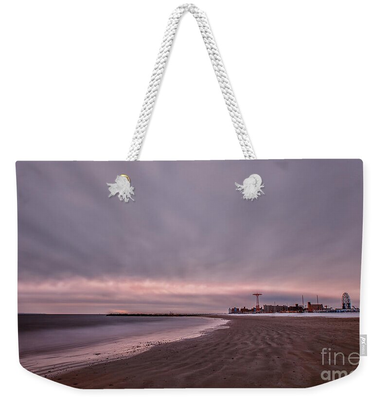 Coney Island Weekender Tote Bag featuring the photograph Coney Island Bound by Evelina Kremsdorf
