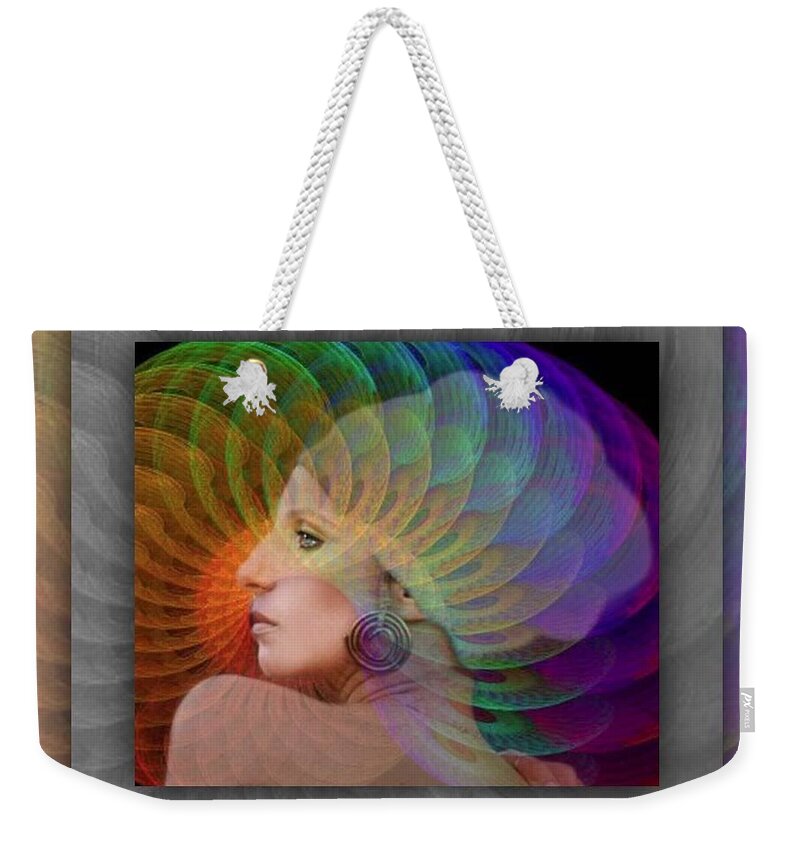 Portrait Weekender Tote Bag featuring the photograph Consciousness by Richard Laeton