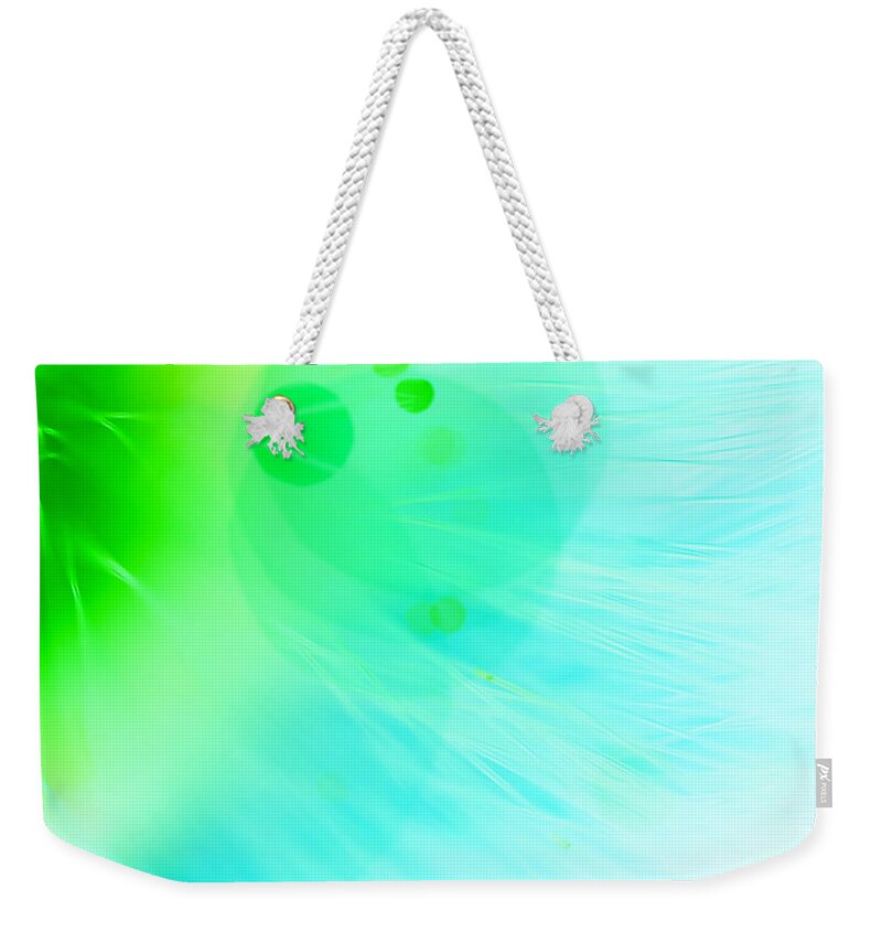 Abstract Weekender Tote Bag featuring the photograph Cool Change by Dazzle Zazz