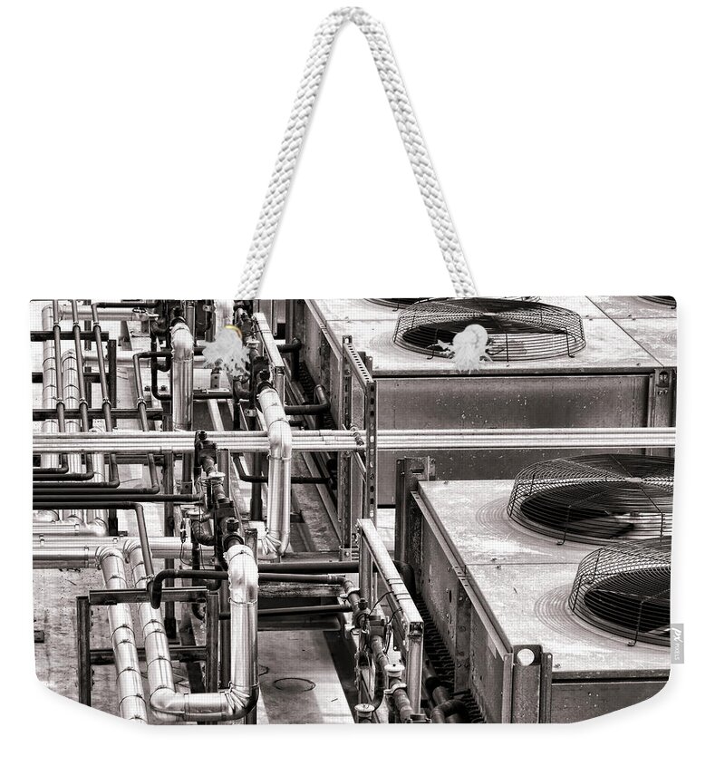 Hvac Weekender Tote Bag featuring the photograph Cooling Force by Olivier Le Queinec