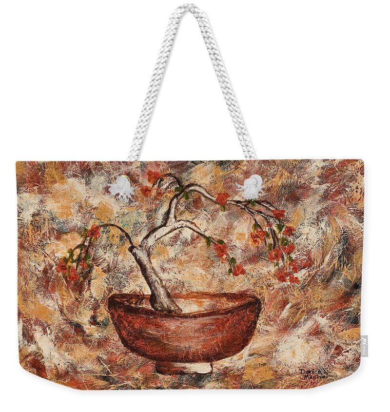 Copper Bowl Weekender Tote Bag featuring the painting Copper Bowl by Darice Machel McGuire