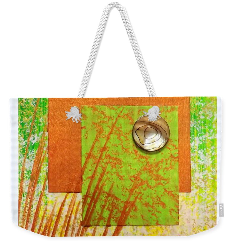 Copper Sunset Weekender Tote Bag featuring the painting Copper Sunset by Darren Robinson