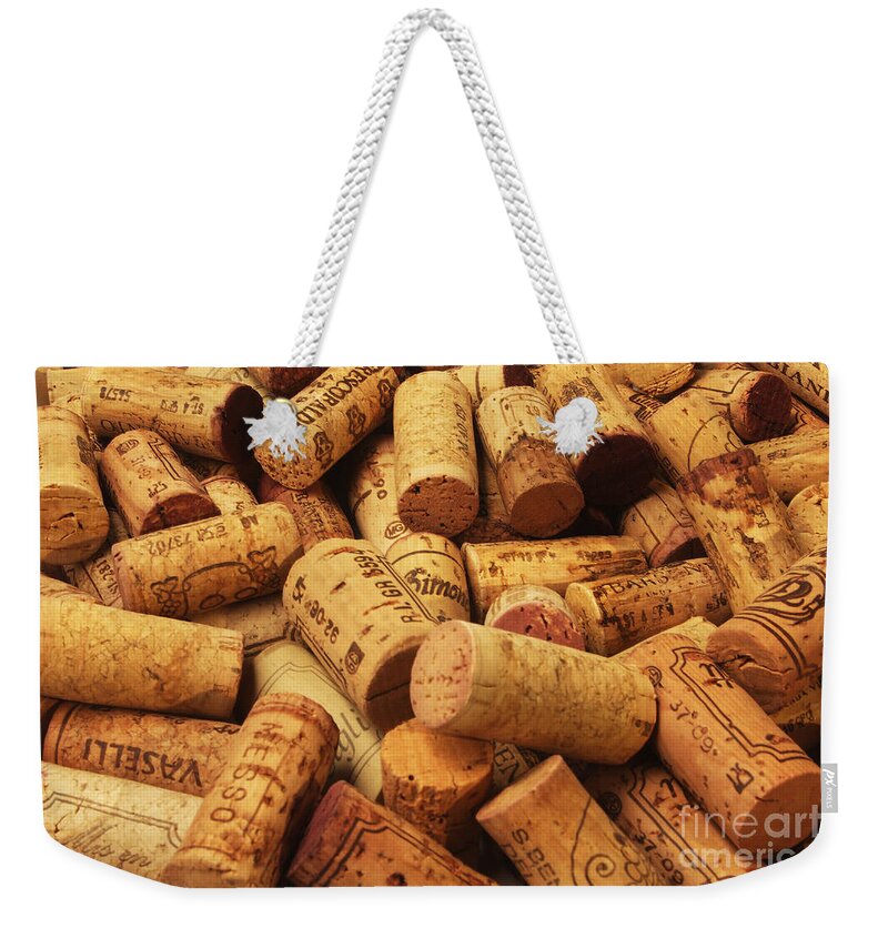Wine Weekender Tote Bag featuring the photograph Corks by Stefano Senise