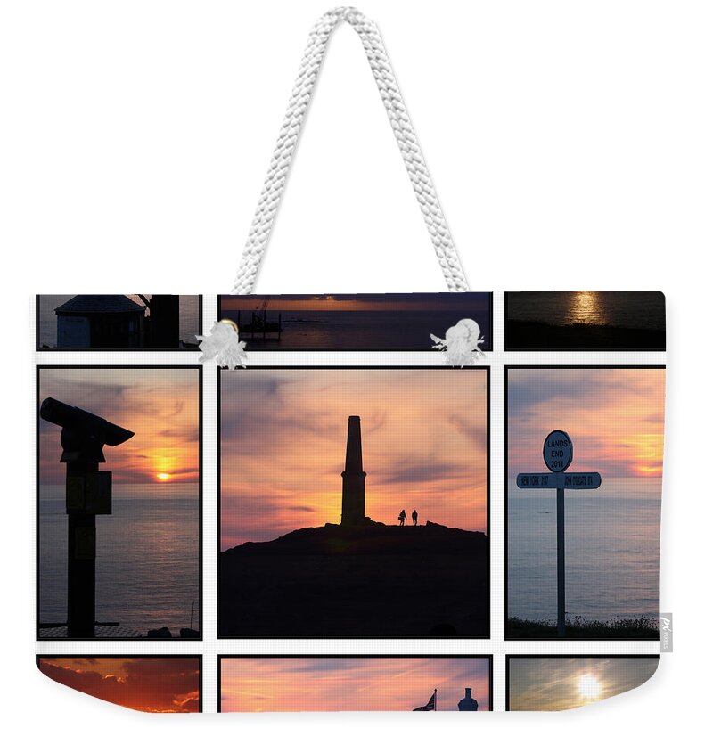 Cornwall Weekender Tote Bag featuring the photograph Cornish Sunsets by Terri Waters