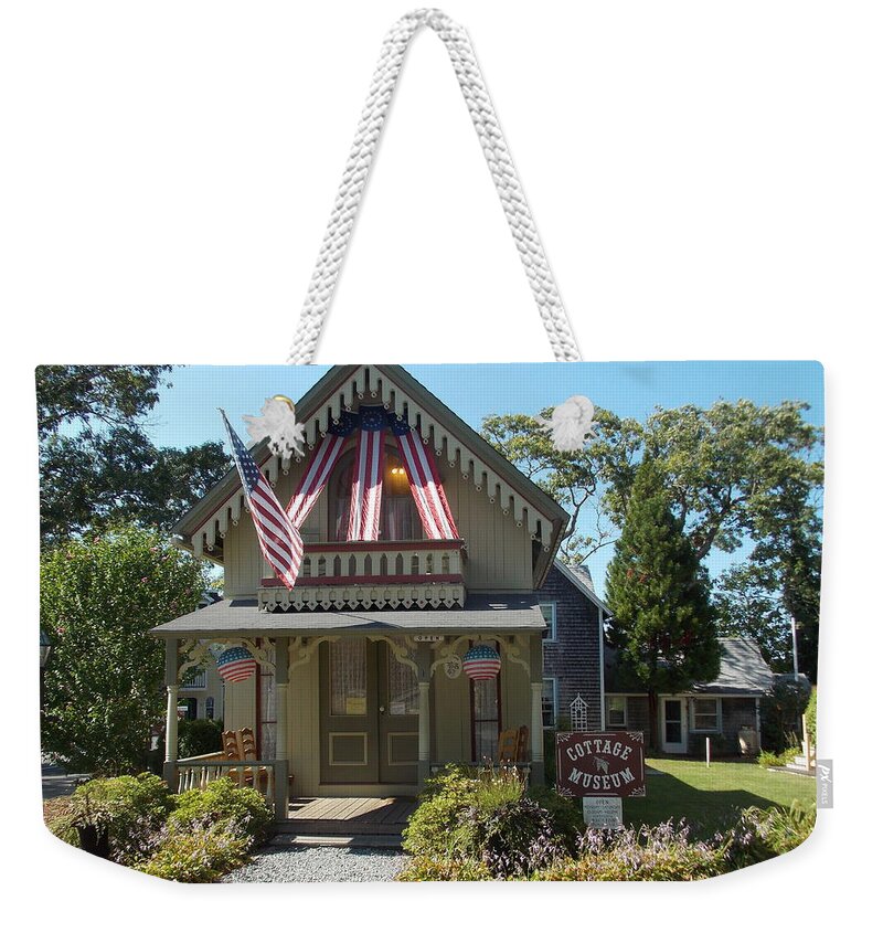 New England Weekender Tote Bag featuring the photograph Cottage Musuem by Catherine Gagne