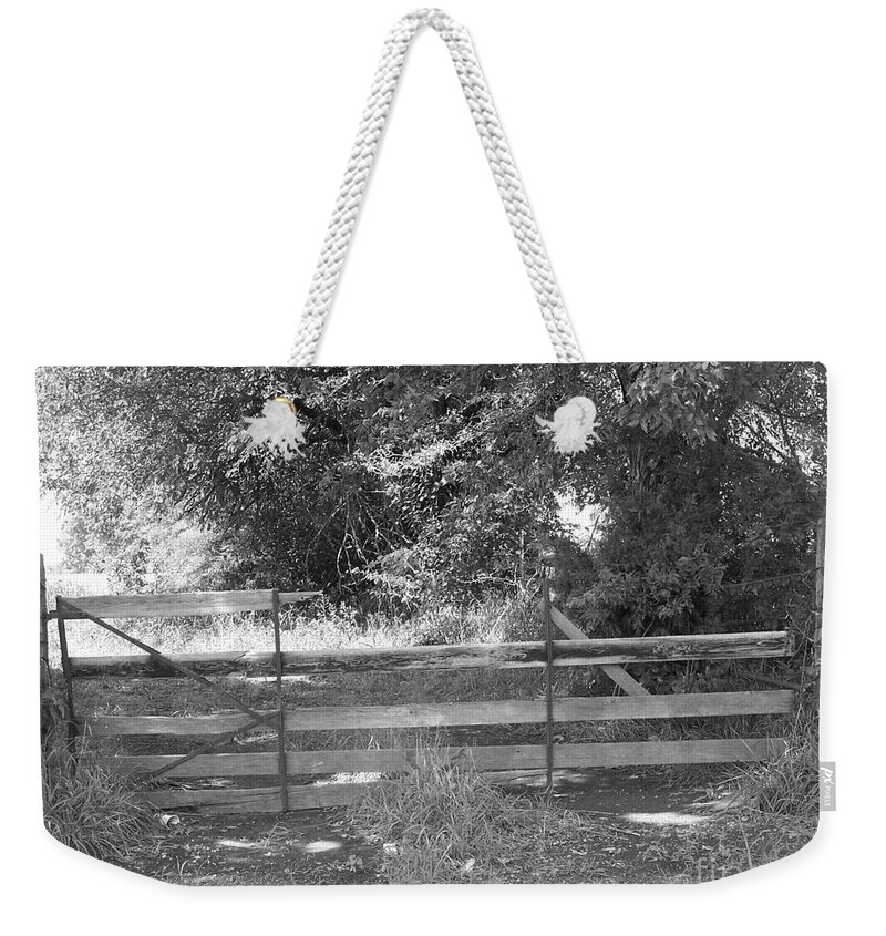 Fence Weekender Tote Bag featuring the photograph Country Fence by Stephanie Hanson