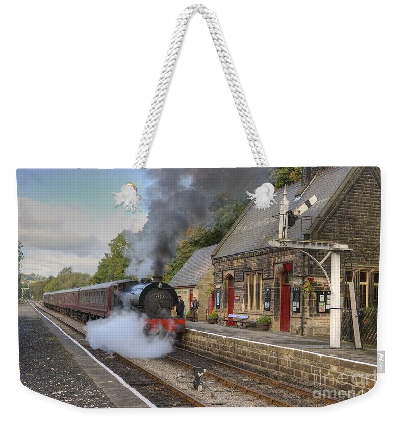 Steam Weekender Tote Bag featuring the photograph Country Halt. by David Birchall
