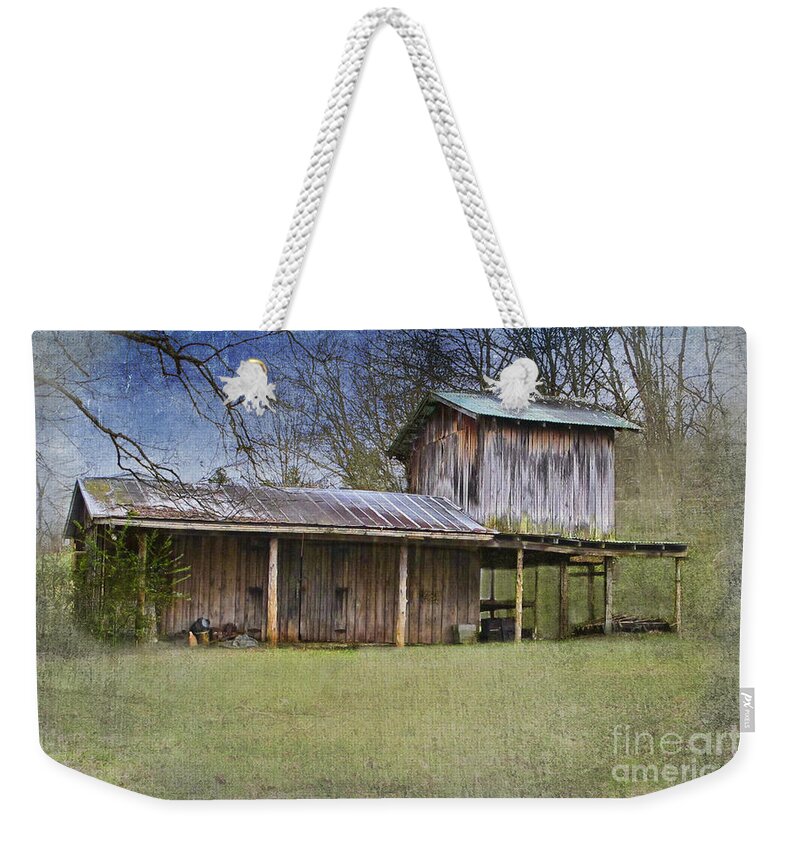 Wooden Barn Weekender Tote Bag featuring the photograph Country Life by Betty LaRue