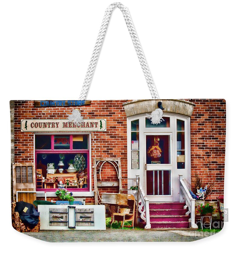 Country Weekender Tote Bag featuring the photograph Country Store by Les Palenik