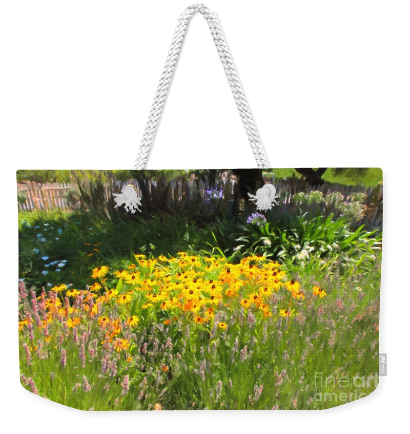 Garden Weekender Tote Bag featuring the photograph Countryside Cottage Garden 5D24560 by Wingsdomain Art and Photography