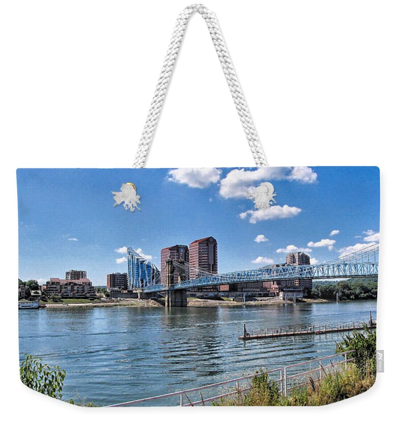 Covington Weekender Tote Bag featuring the photograph Covington Kentucky by C H Apperson